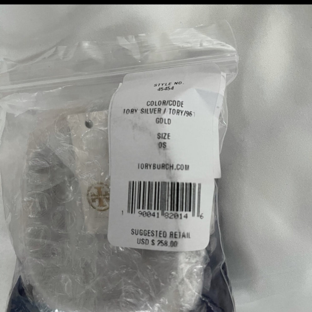 NWOT Brand New TORY BURCH GOLD AND SILVER CUFF SOOOO UNIQUE - Picture 4 of 6